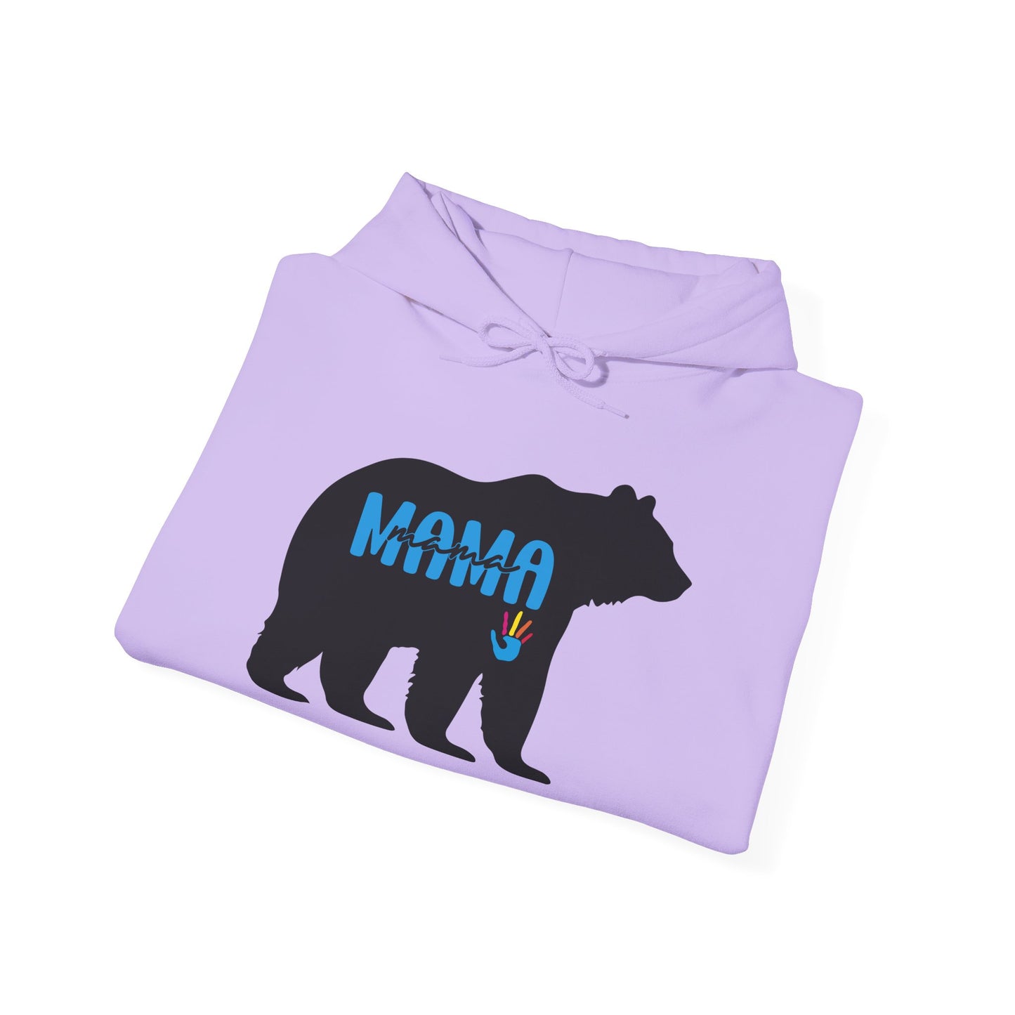 Mama Bear Hooded Sweatshirt | Autism Mama - Proud Support Sweatshirt