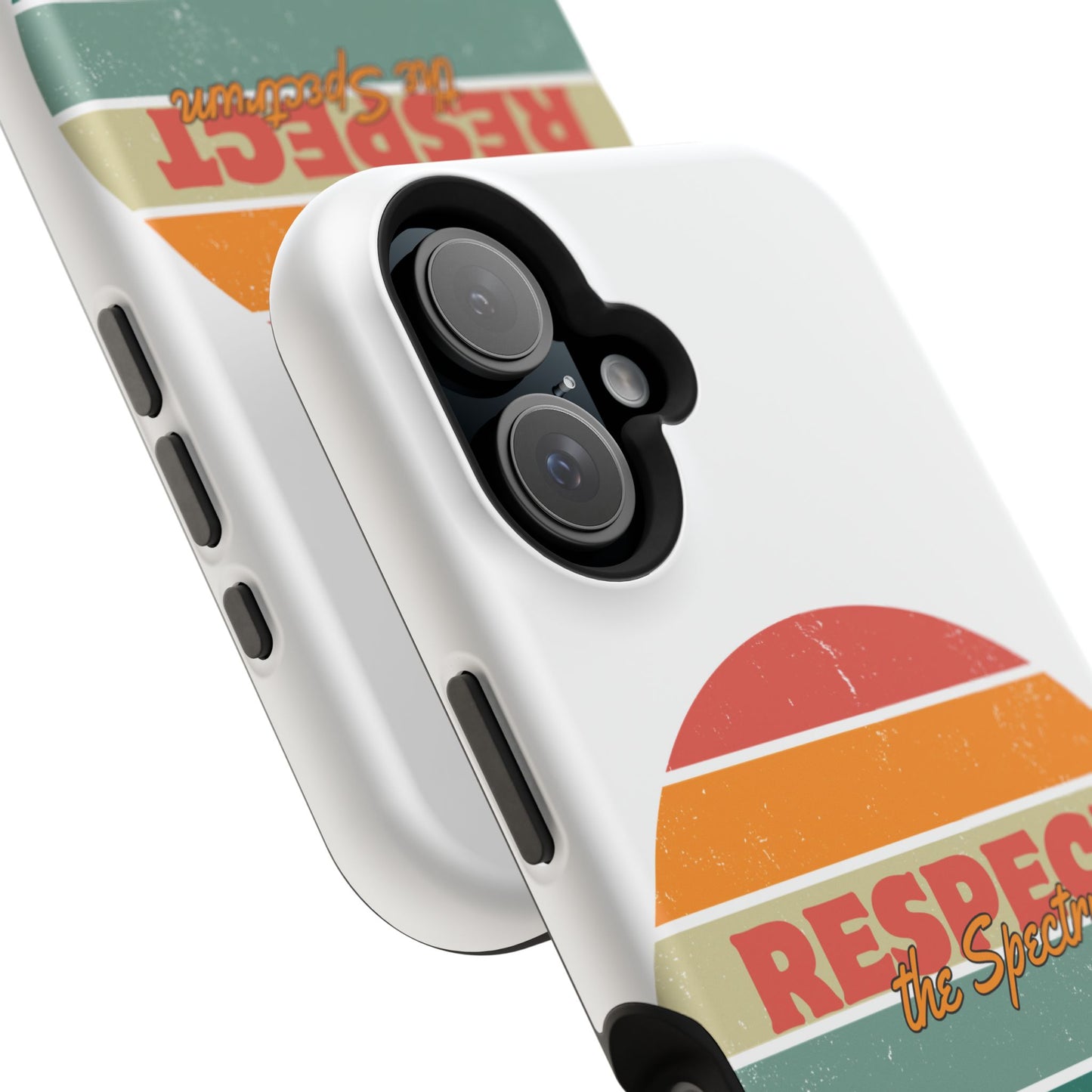 Vintage Rainbow: Respect the Spectrum - ASD Awareness Phone Case