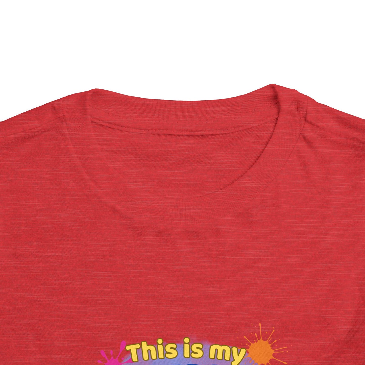 Messy Play Paint Splatter Toddler Tee | "This is my messy play shirt"