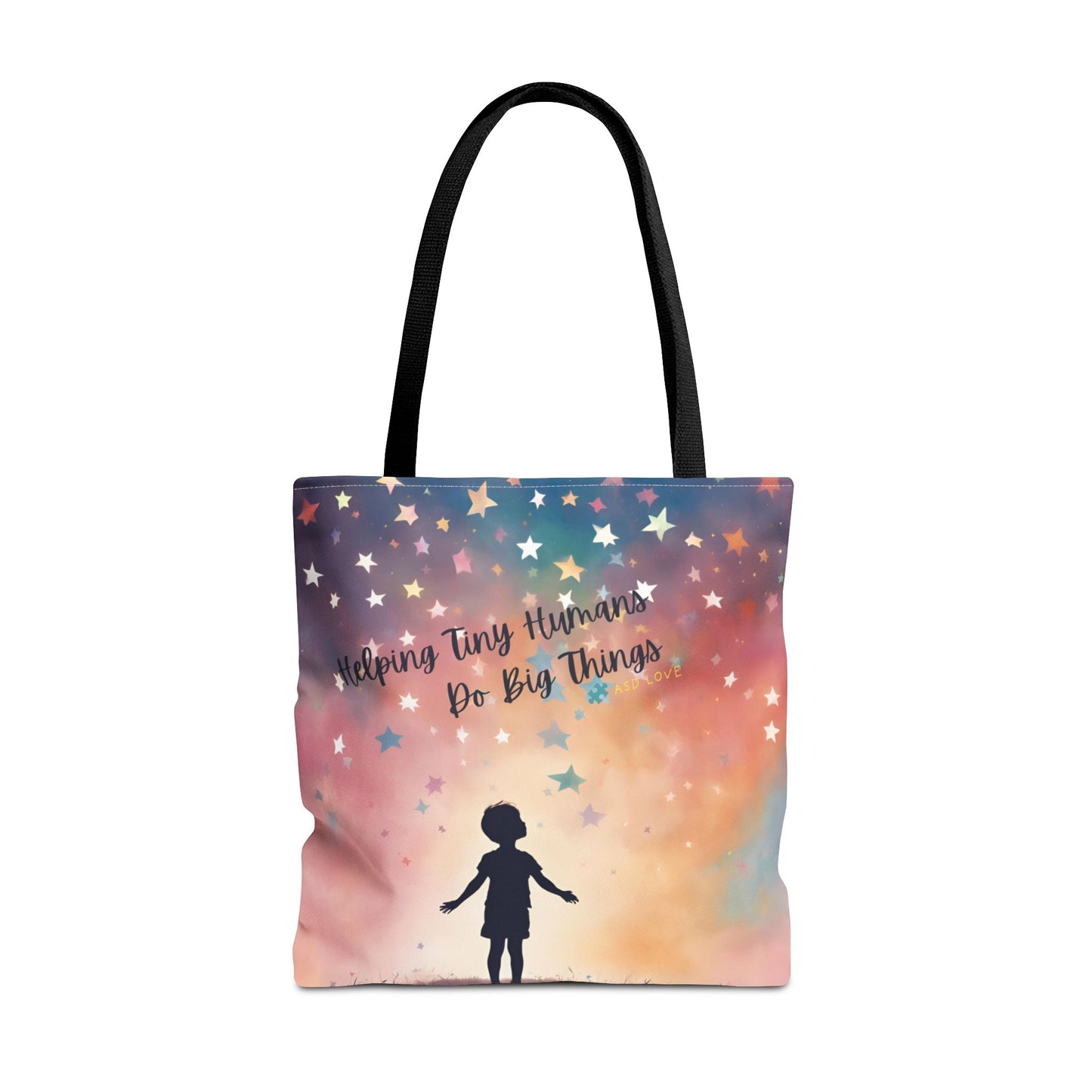 Helping Tiny Humans Do Big Things Tote - Inspiring Kids to Reach for the Stars