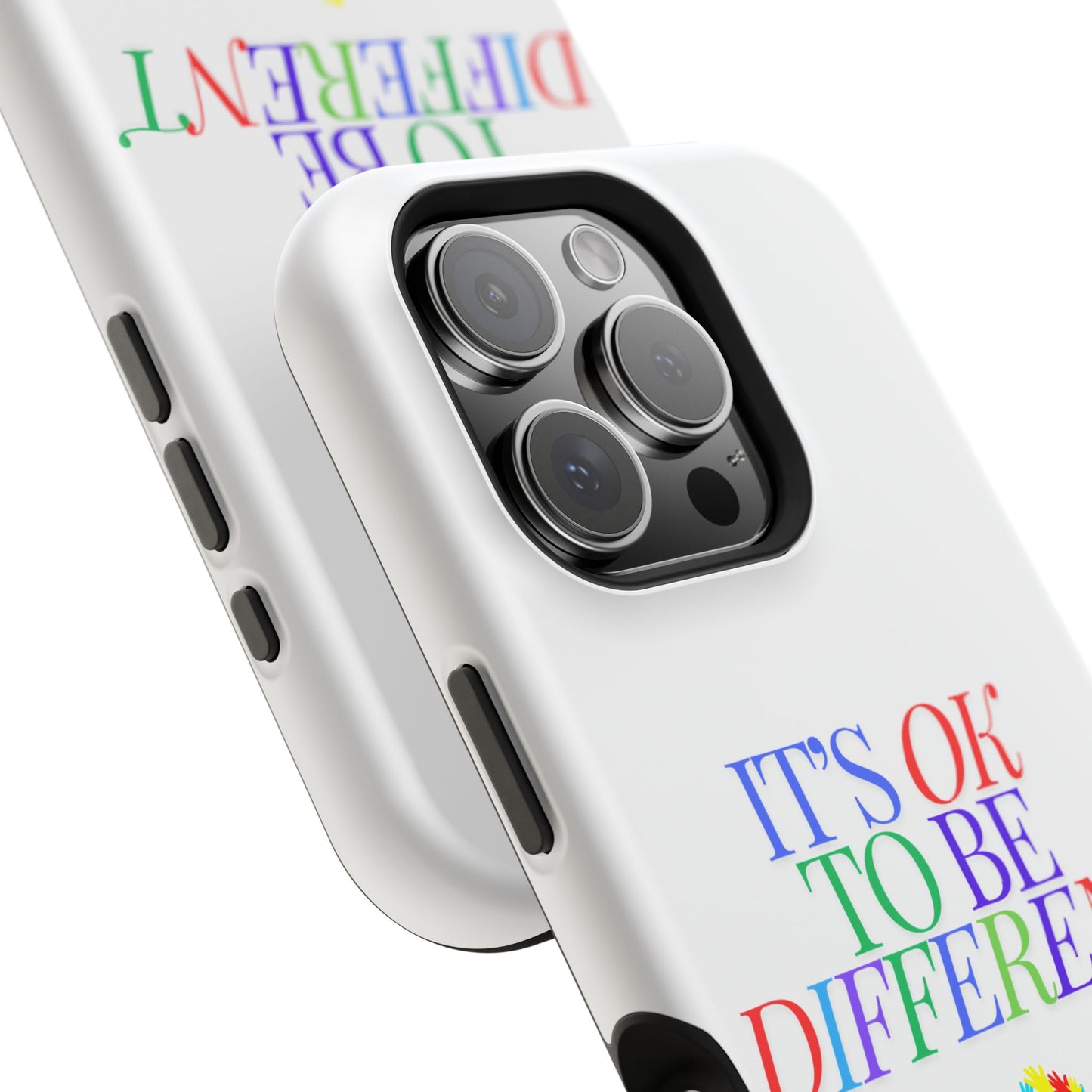 Autism Support Ribbon: It's Okay to Be Different - ASD Awareness Phone Case