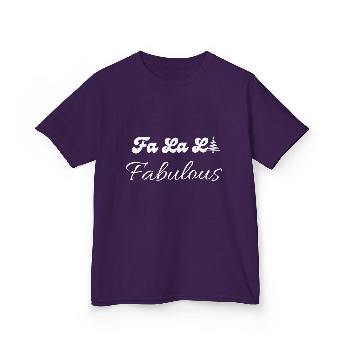Fa La LA Fabulous Kids Tee - Fun Christmas Shirt for Boys and Girls