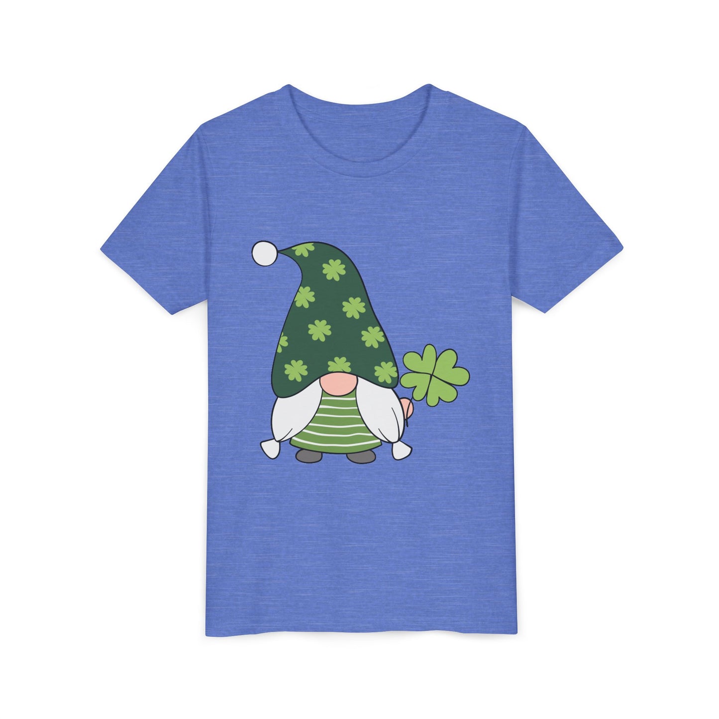 Shamrock Gnome Youth Tee | St. Patrick's Day Clover Kids Shirt