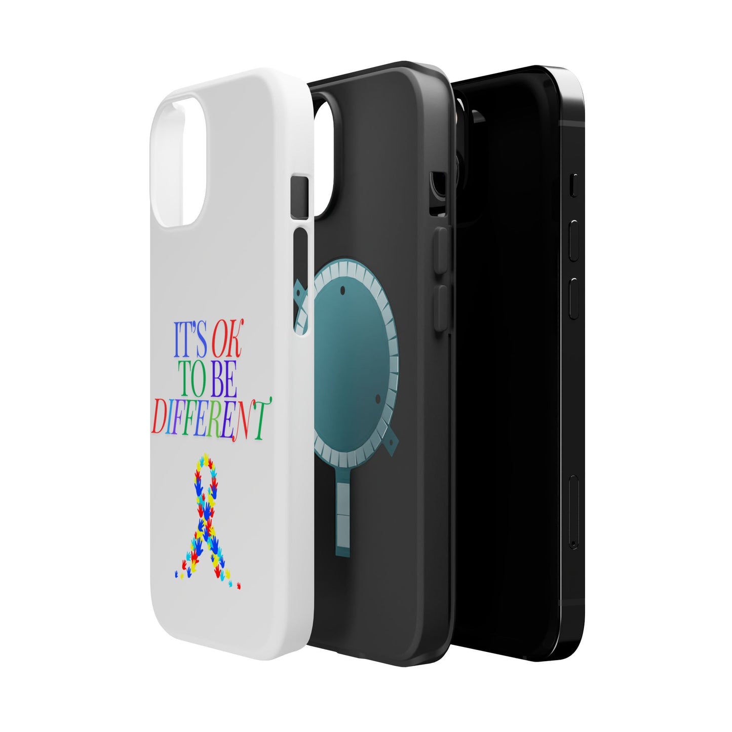 Autism Support Ribbon: It's Okay to Be Different - ASD Awareness Phone Case