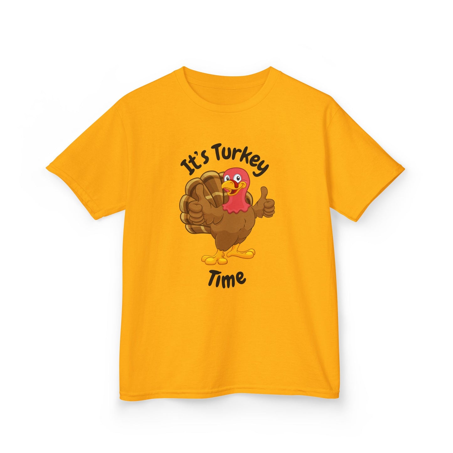 It's Turkey Time Kid Tee - Fun Thanksgiving Shirt for Boys and Girls