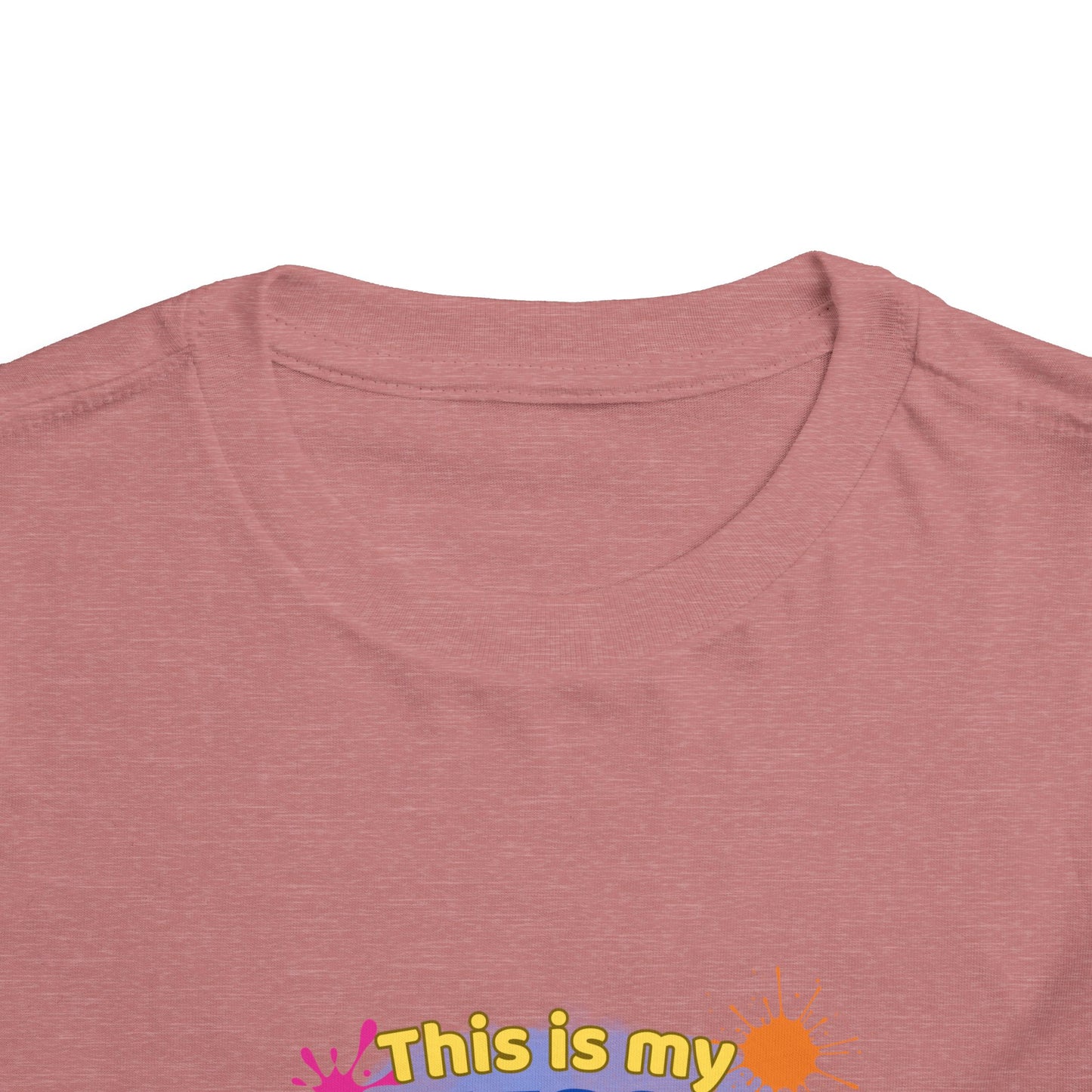 Messy Play Paint Splatter Toddler Tee | "This is my messy play shirt"