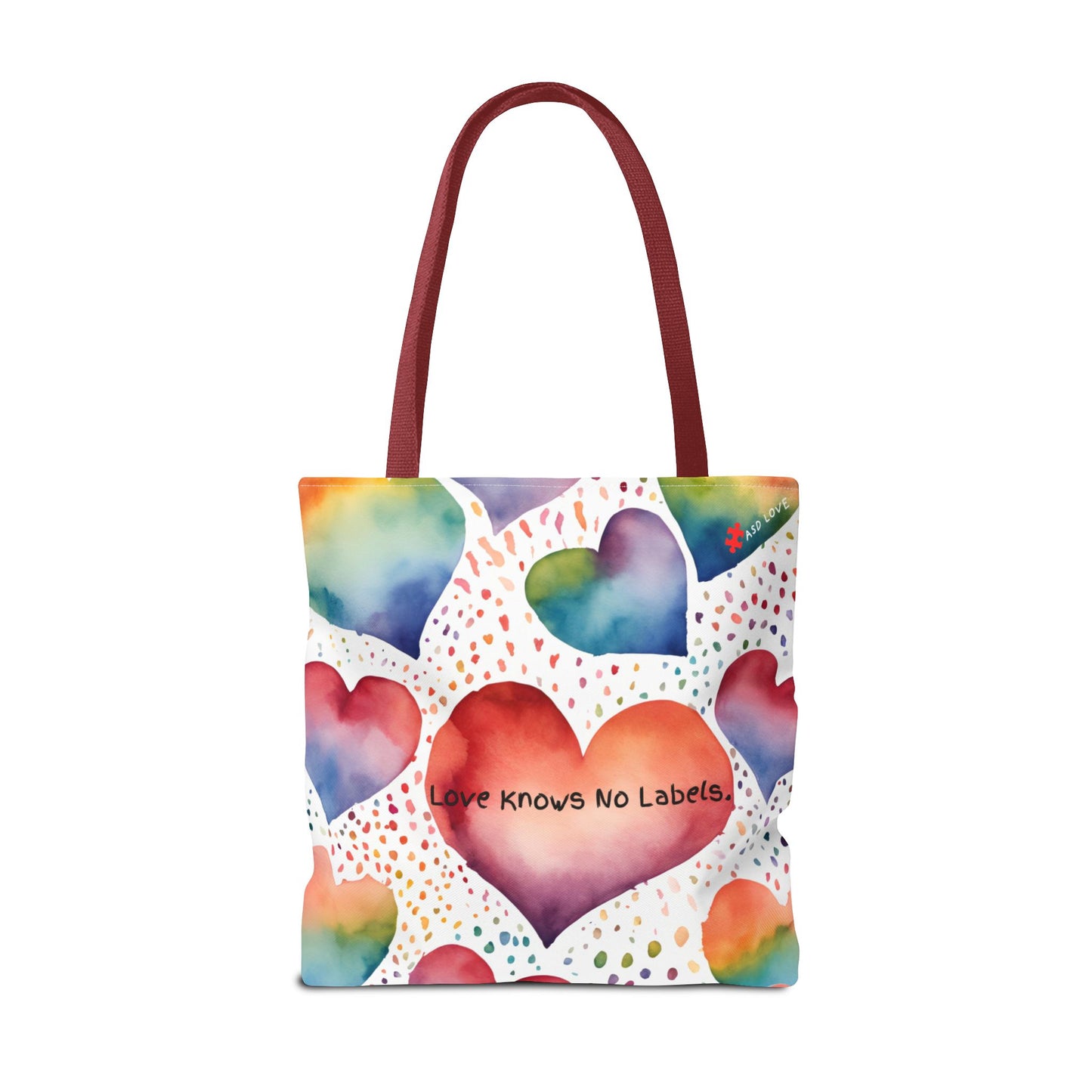 Love Knows No Labels Heart Balloons Tote Bag - Rise Above Division