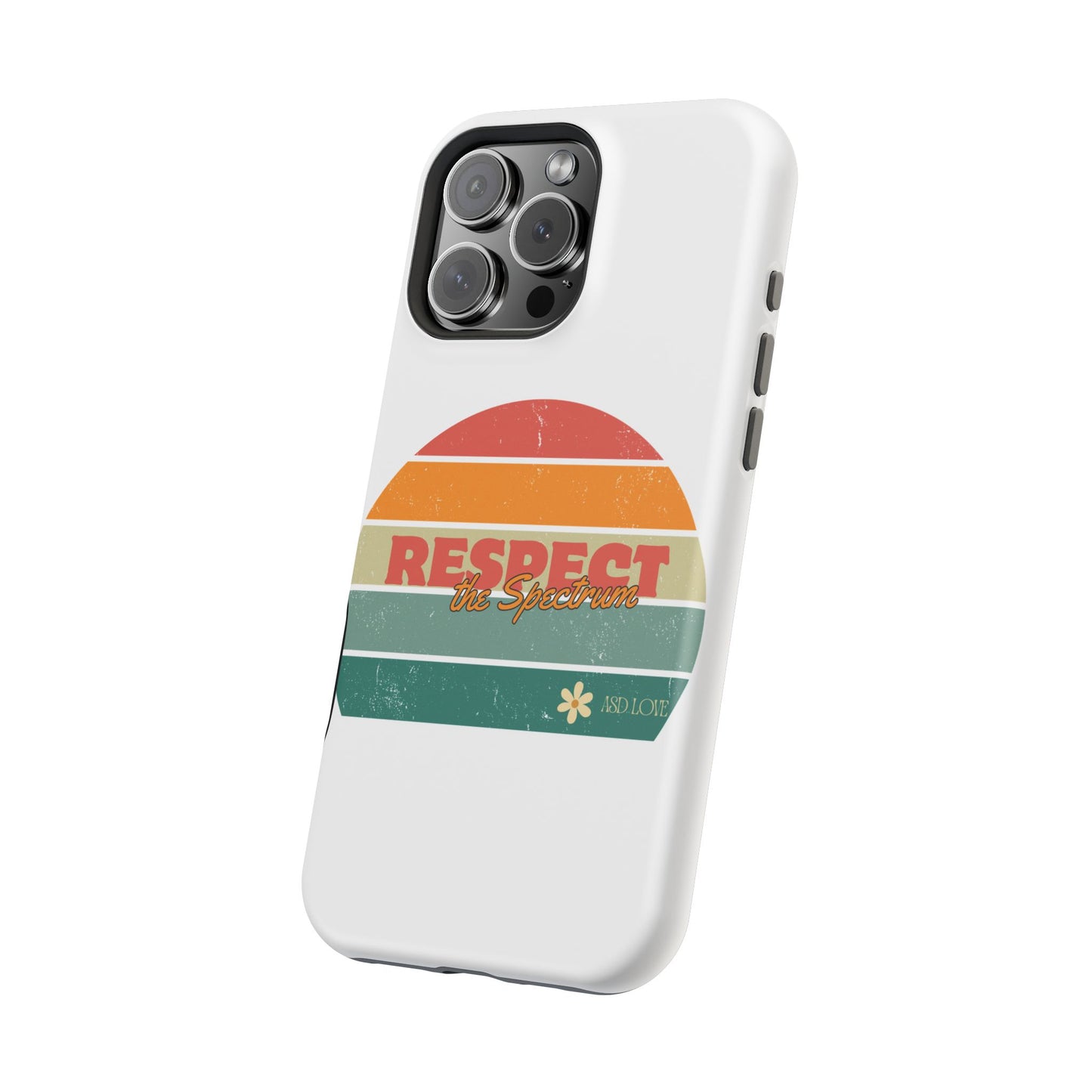 Vintage Rainbow: Respect the Spectrum - ASD Awareness Phone Case