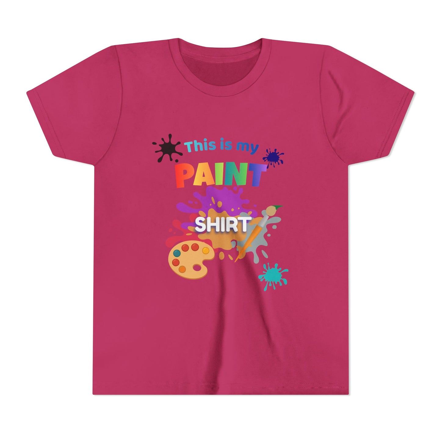 This Is My Paint Shirt Youth Tee SP | Kids Art Palette T-Shirt