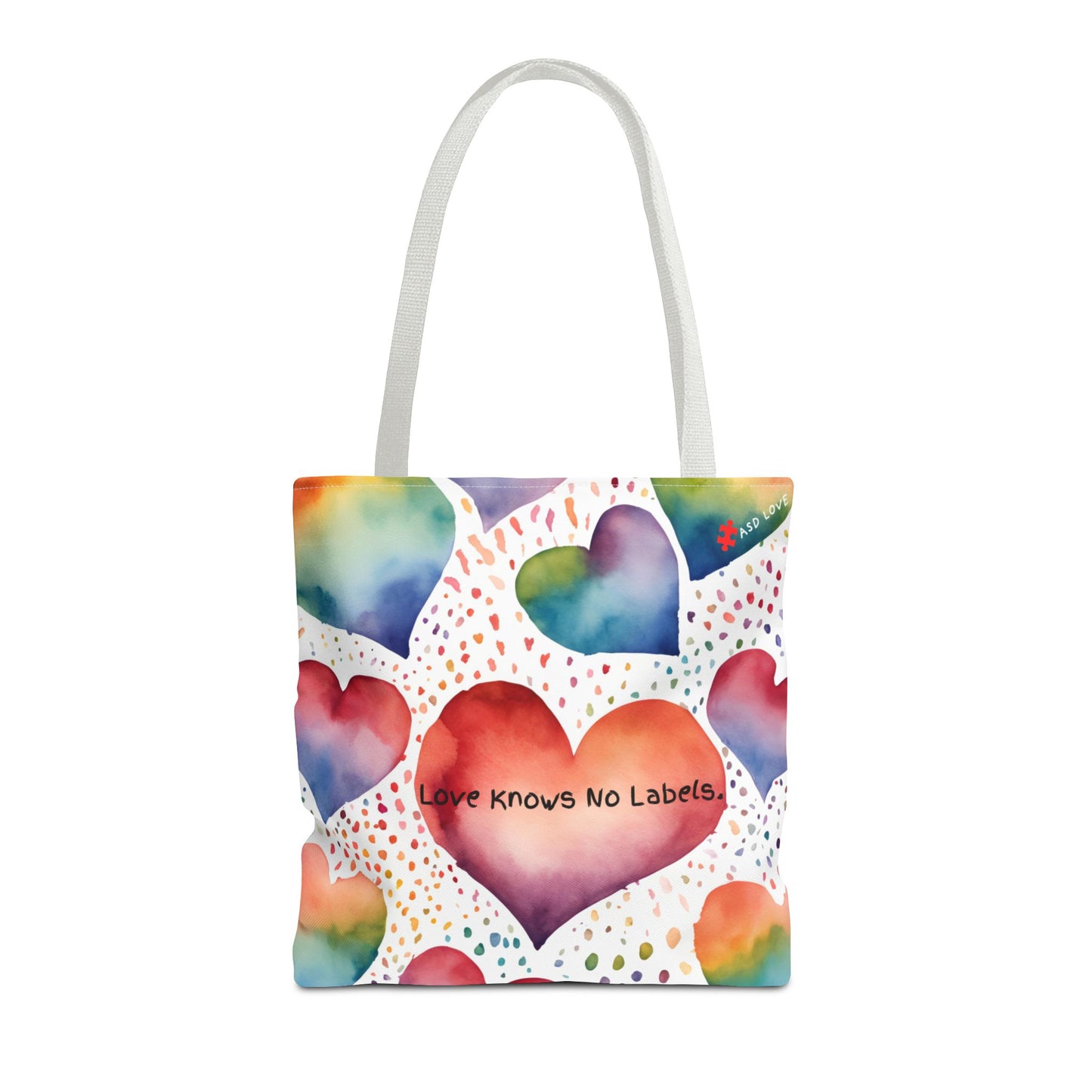 Love Knows No Labels Heart Balloons Tote Bag - Rise Above Division