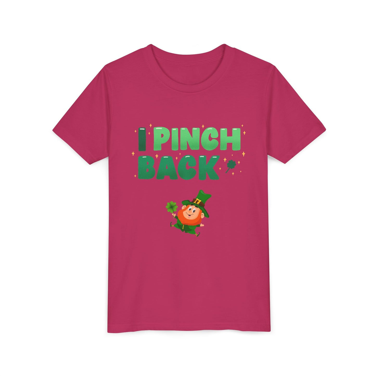 I Pinch Back Leprechaun Kids T-Shirt | St. Patrick's Day Shamrock Tee