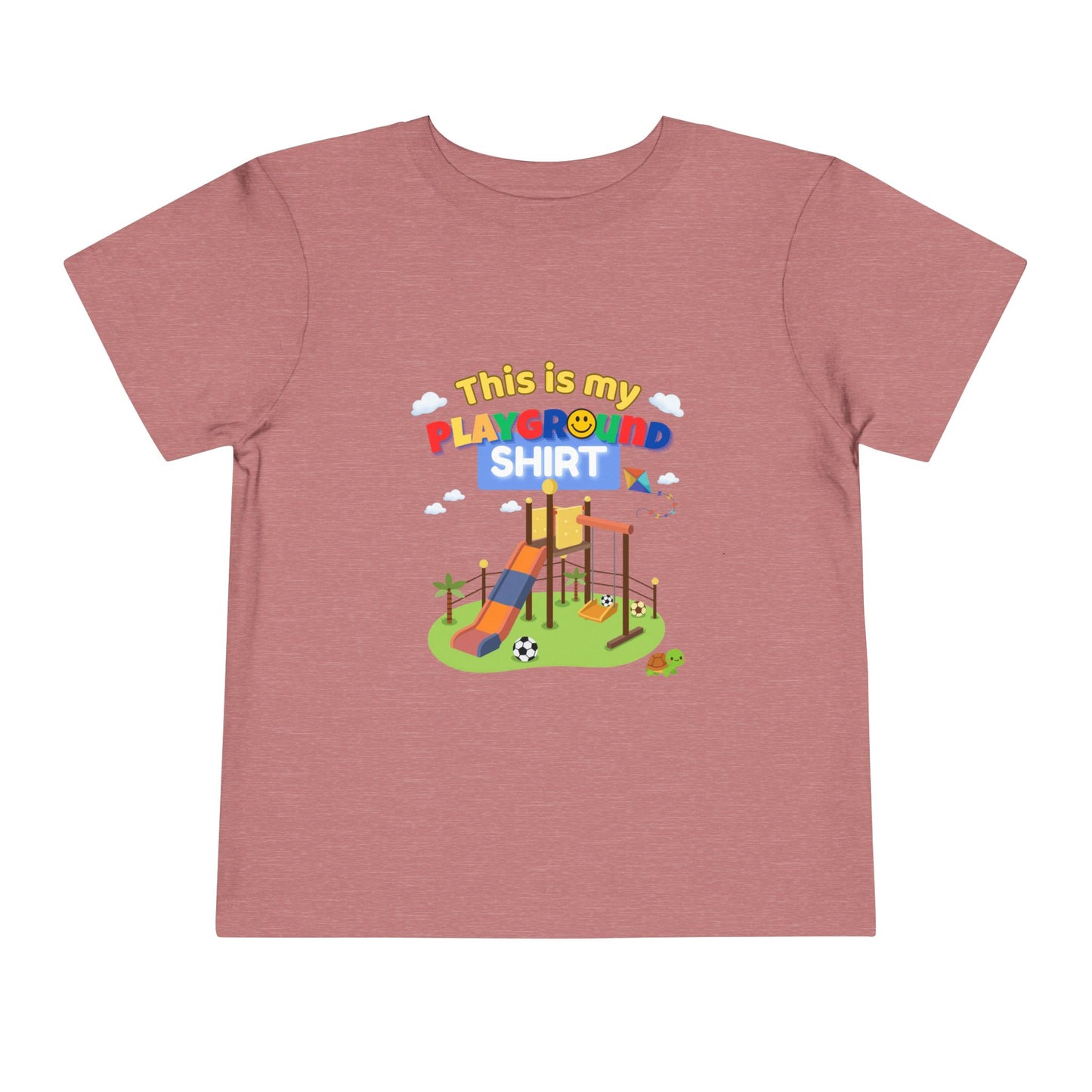 Playground Illustration Toddler Tee | Kids Slide Park Shirt