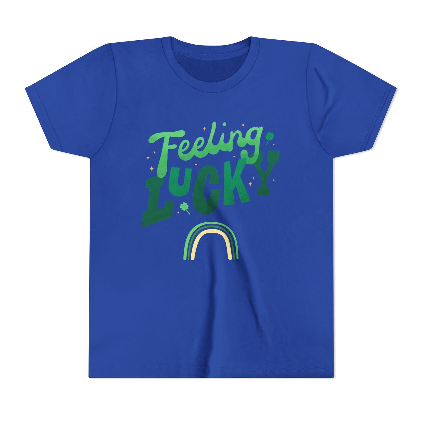 Feeling Lucky rainbow Youth Tee | St. Patrick's Day kids shirt