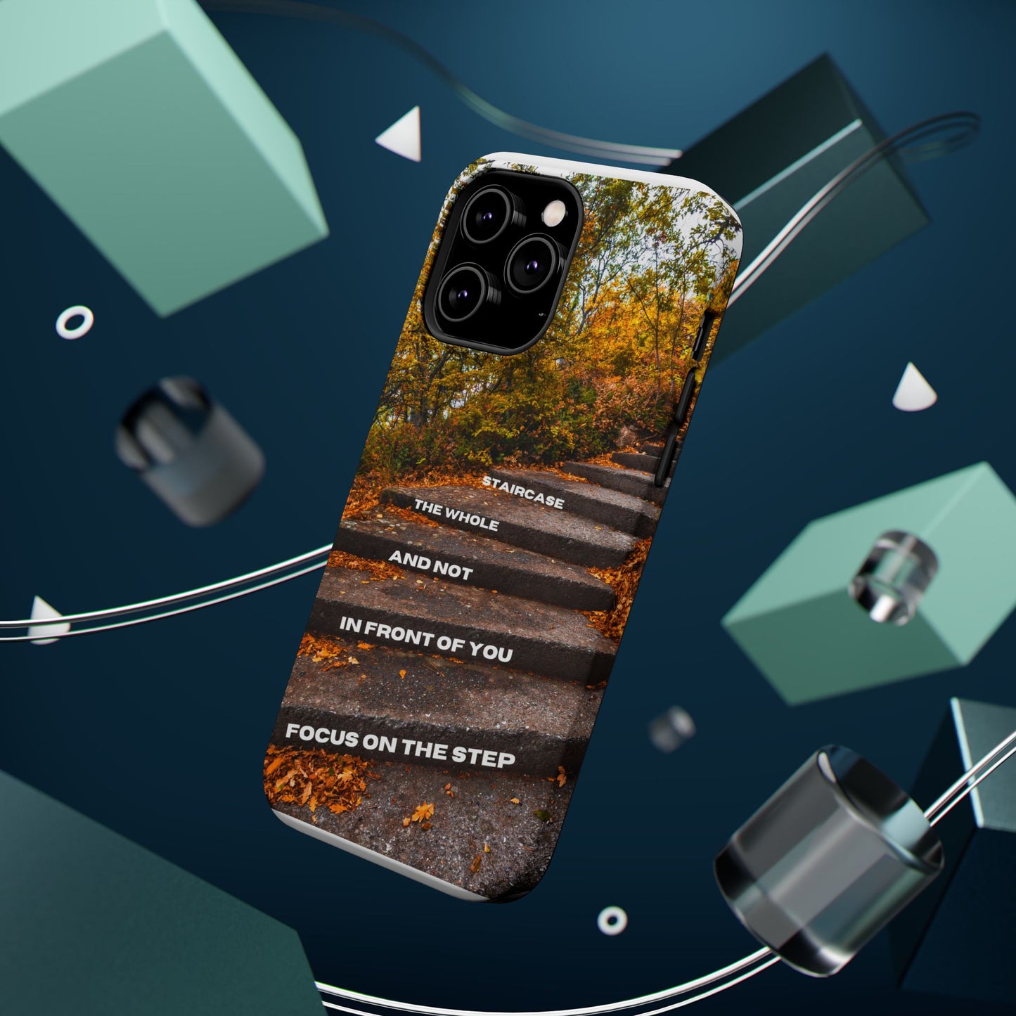 Autumn Steps: Focus on the Journey - Positive Reminder Phone Case