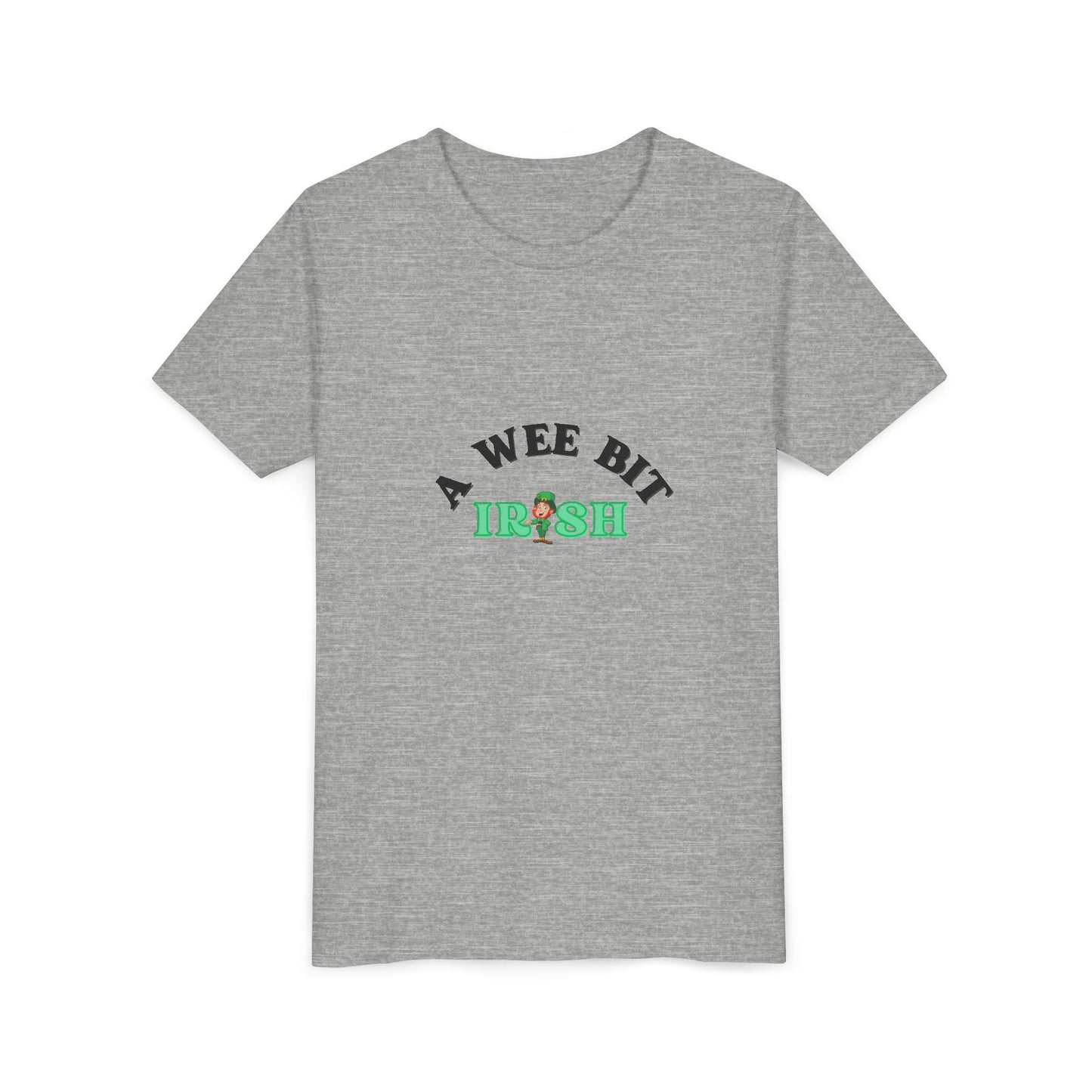 A Wee Bit Irish Youth Tee | St. Patrick's Day Shamrock Kids Shirt
