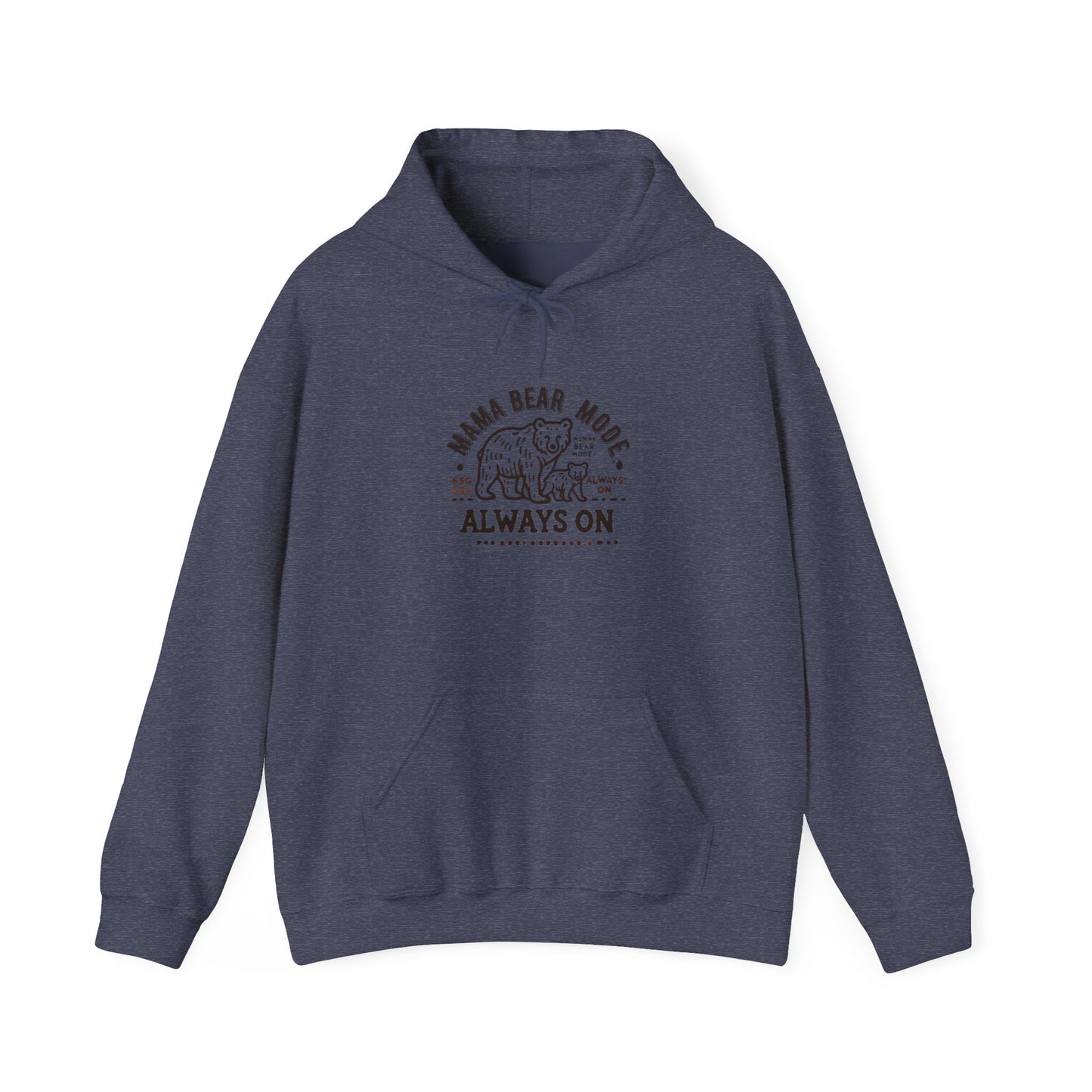 Vintage Mama Bear Mode - Always On Hoodie - Cute Gift for Moms, Perfect for Birthdays, Mother's Day, Relaxation, Everyday Wear