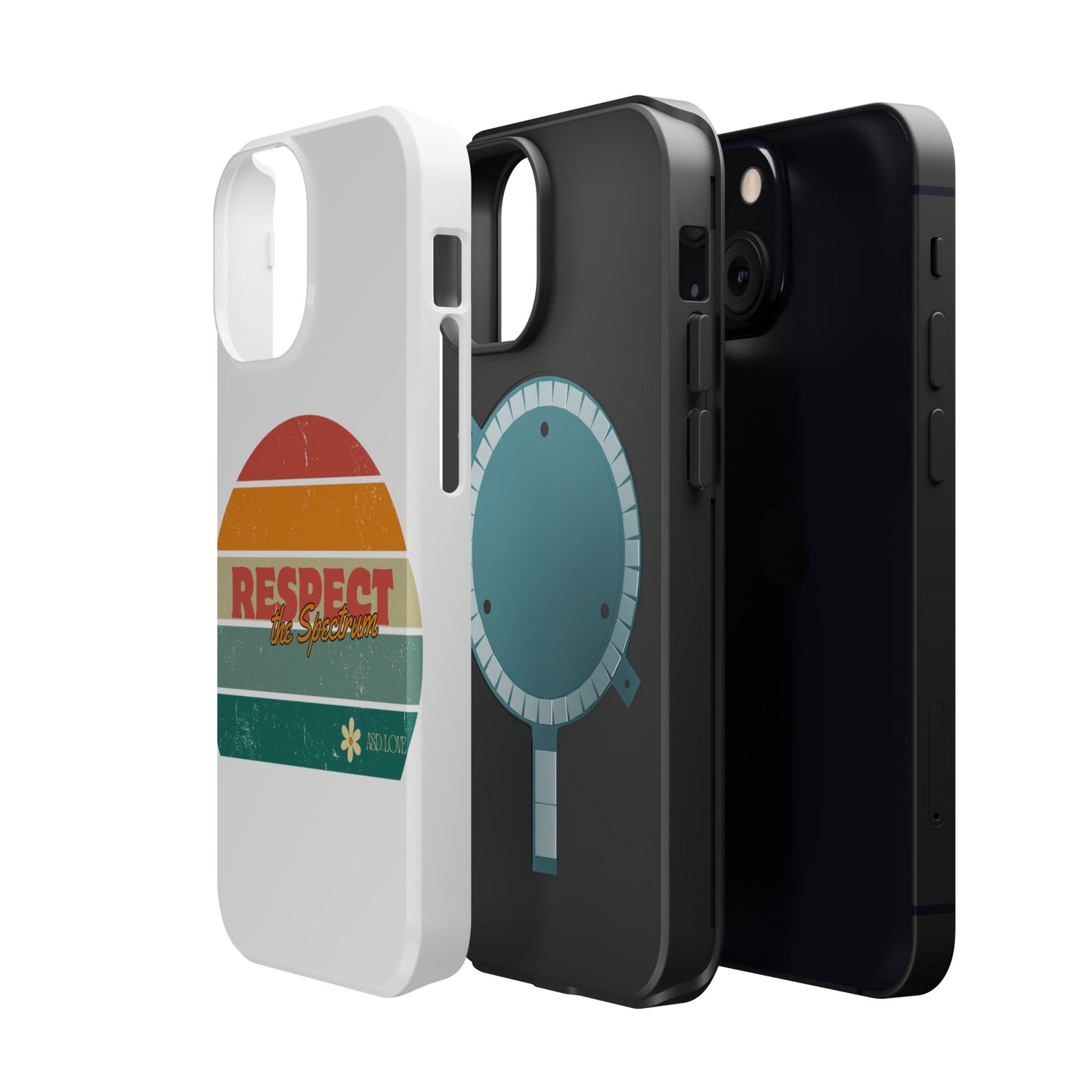 Vintage Rainbow: Respect the Spectrum - ASD Awareness Phone Case