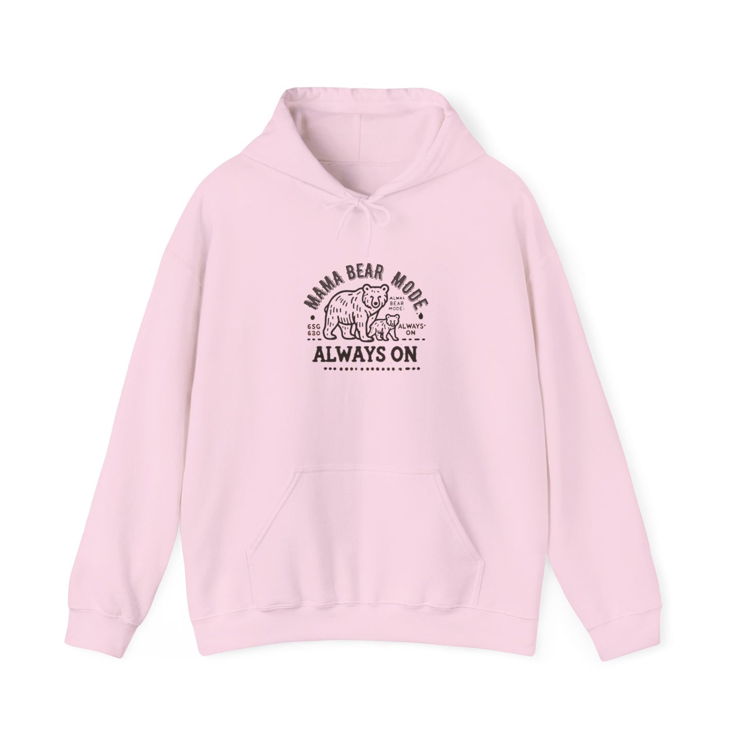 Vintage Mama Bear Mode - Always On Hoodie - Cute Gift for Moms, Perfect for Birthdays, Mother's Day, Relaxation, Everyday Wear