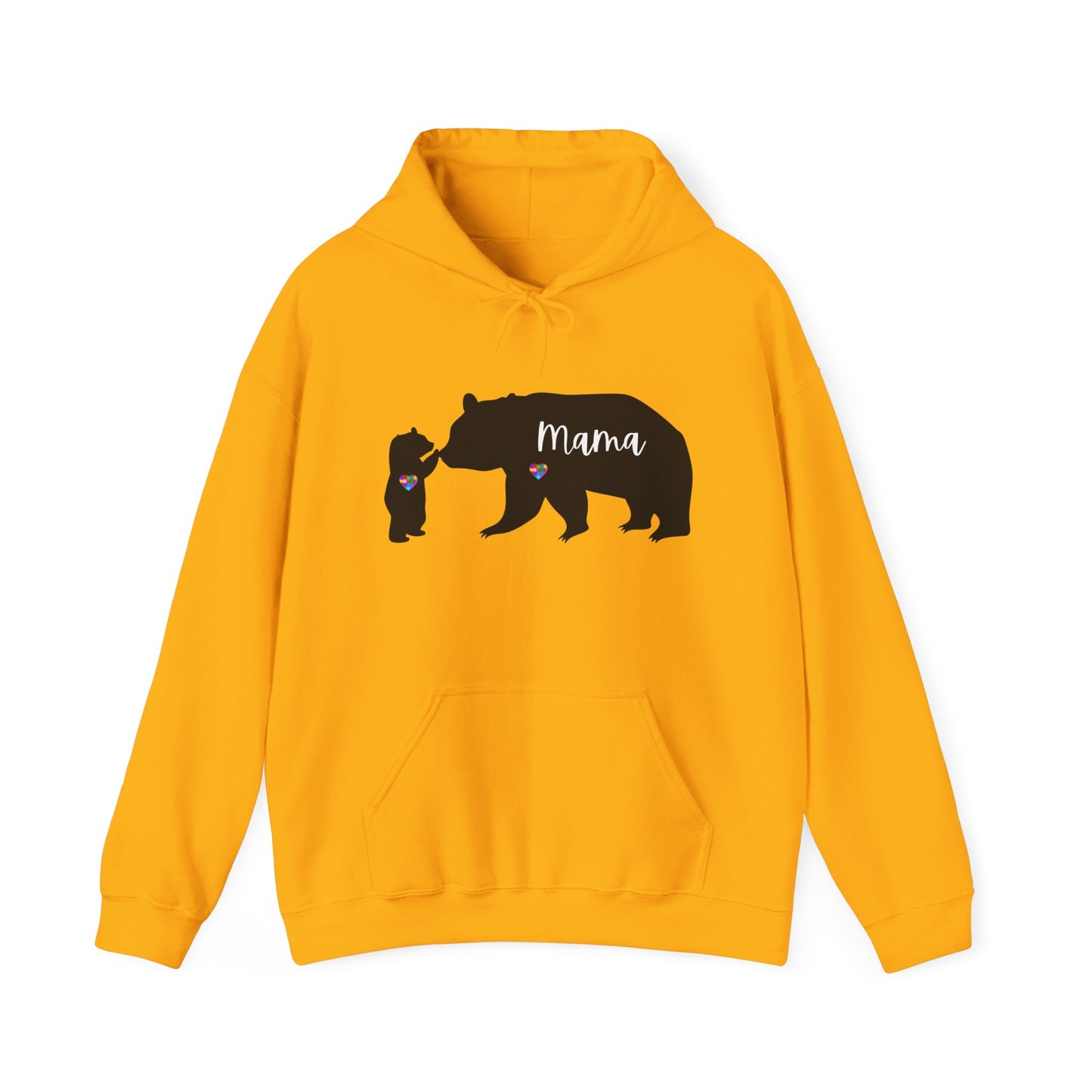 Autism Mama Bear & Baby Bear Hoodie, Unisex Sweatshirt for Moms, Cute Mama Bear Gift