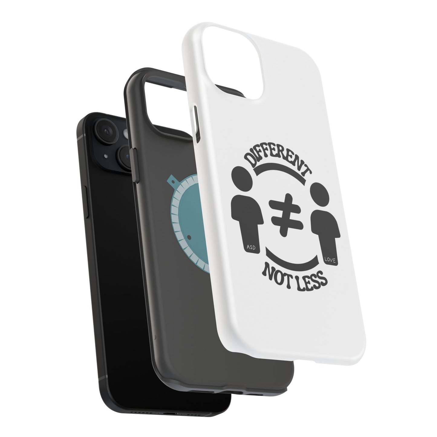 Silhouette Harmony: Different, Not Less - ASD Awareness Phone Case