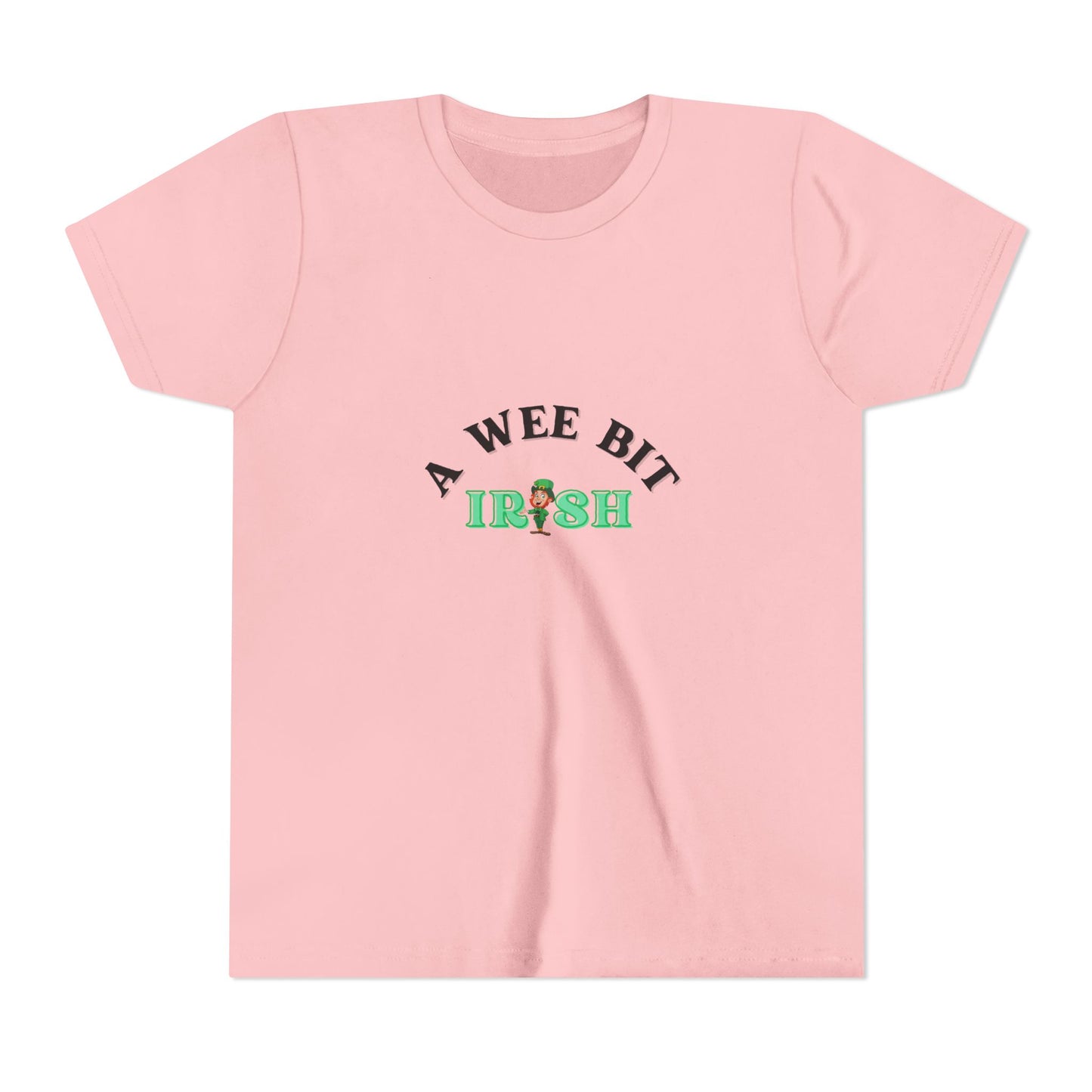A Wee Bit Irish Youth Tee | St. Patrick's Day Shamrock Kids Shirt