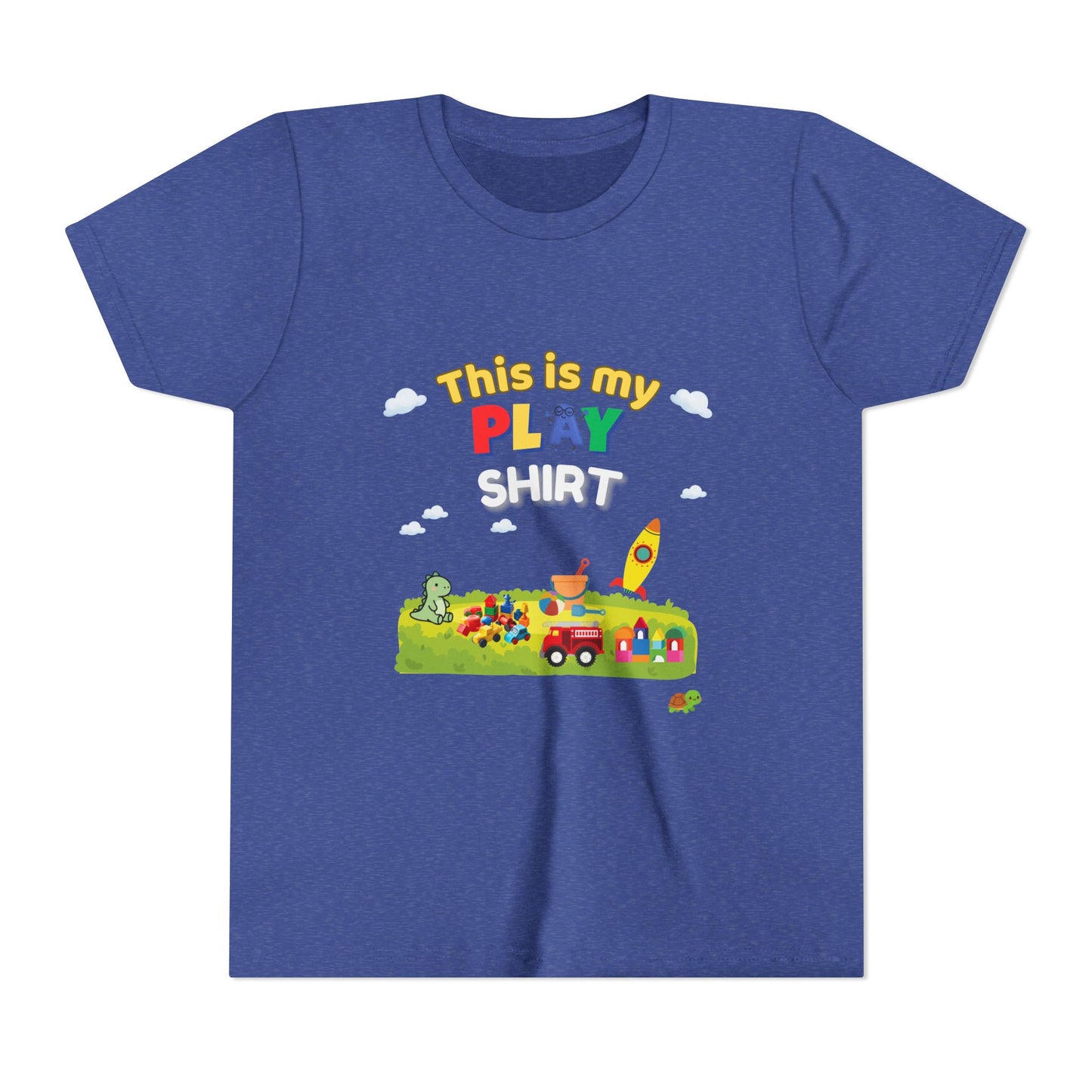This is My Play Shirt Youth Tee | Toy Rocket, Blocks, Truck Kids Shirt