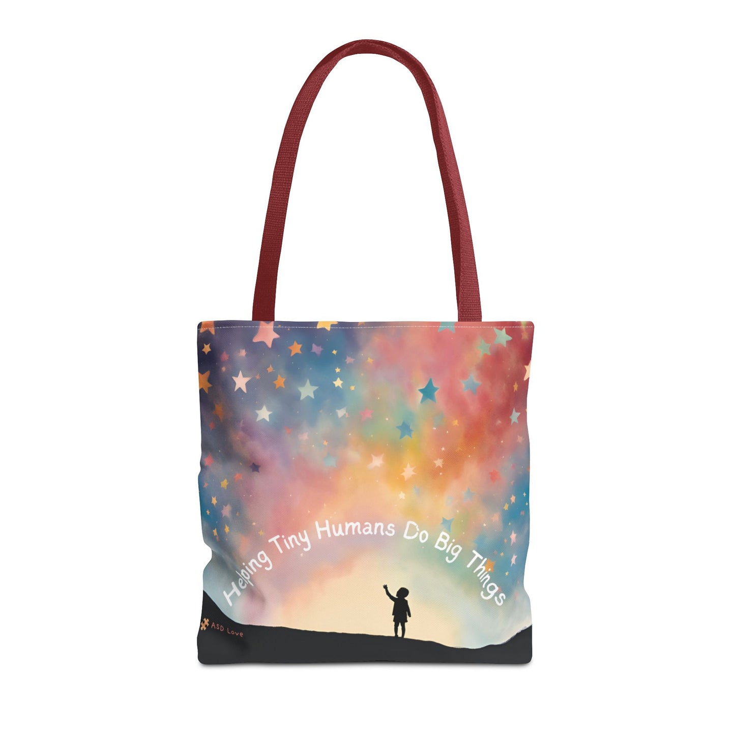 Helping Tiny Humans Do Big Things Tote - Inspiring Kids to Reach for the Stars