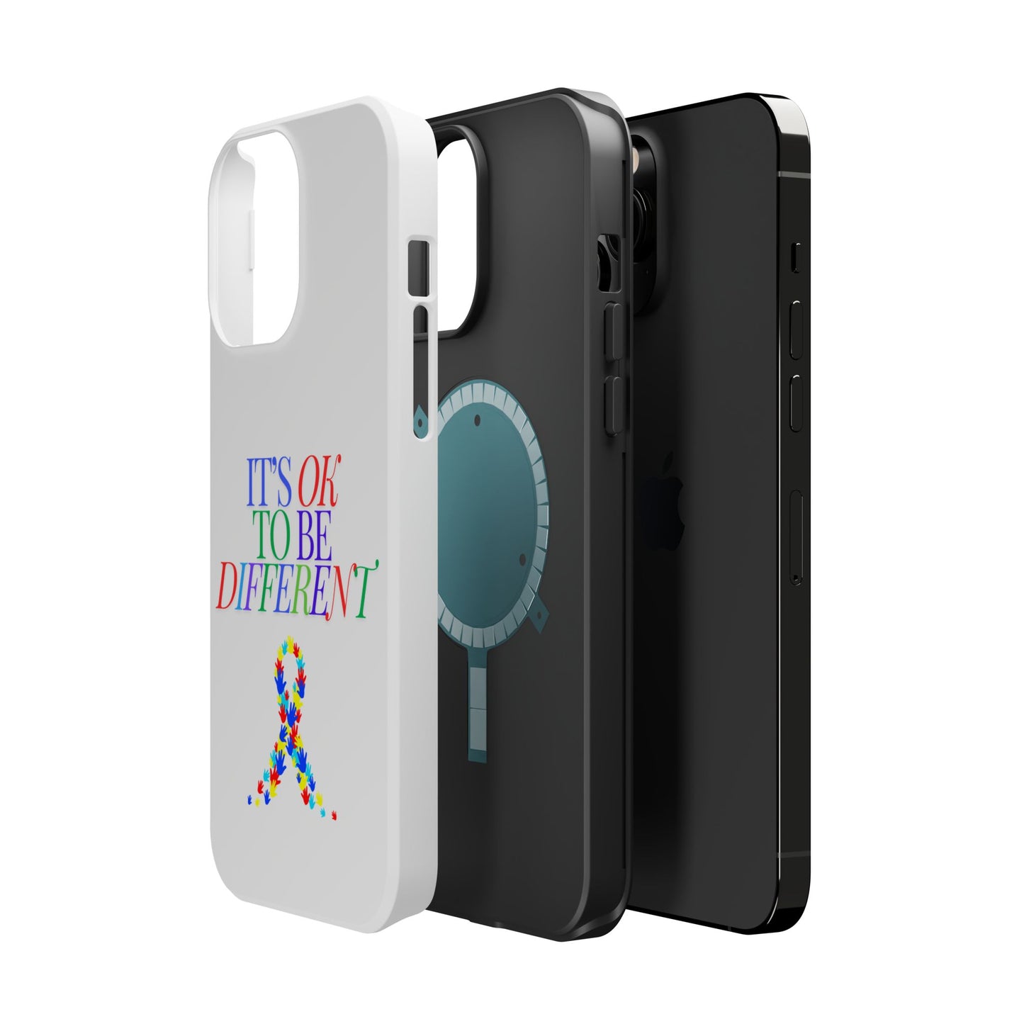 Autism Support Ribbon: It's Okay to Be Different - ASD Awareness Phone Case