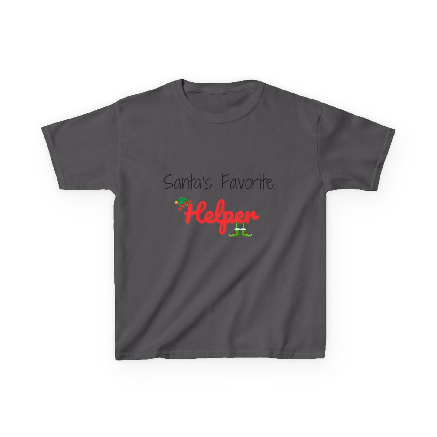 Santa's Favorite Helper Kids Tee - Cute Christmas Shirt for Boys and Girls