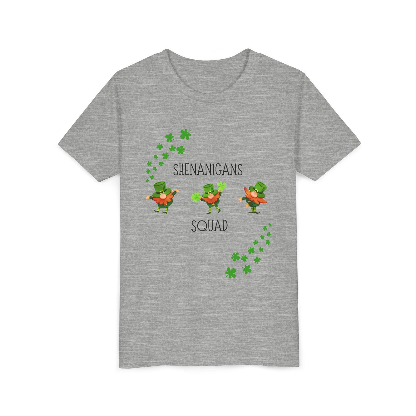 Shenanigans Squad Youth Tee | St. Patrick's Day Leprechaun Shamrock Shirt