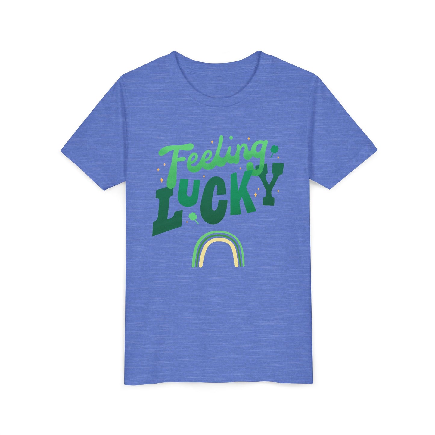 Feeling Lucky rainbow Youth Tee | St. Patrick's Day kids shirt