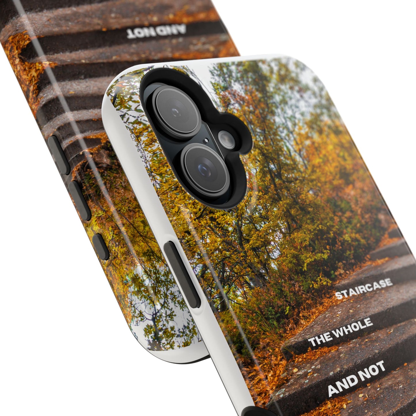 Autumn Steps: Focus on the Journey - Positive Reminder Phone Case