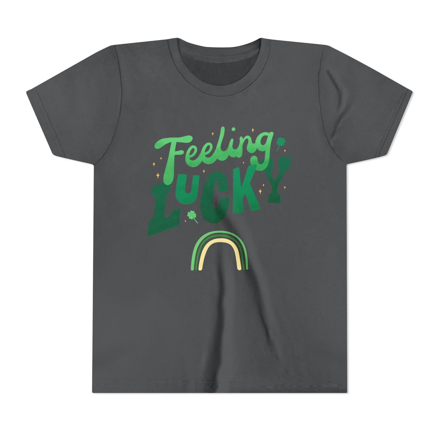 Feeling Lucky rainbow Youth Tee | St. Patrick's Day kids shirt