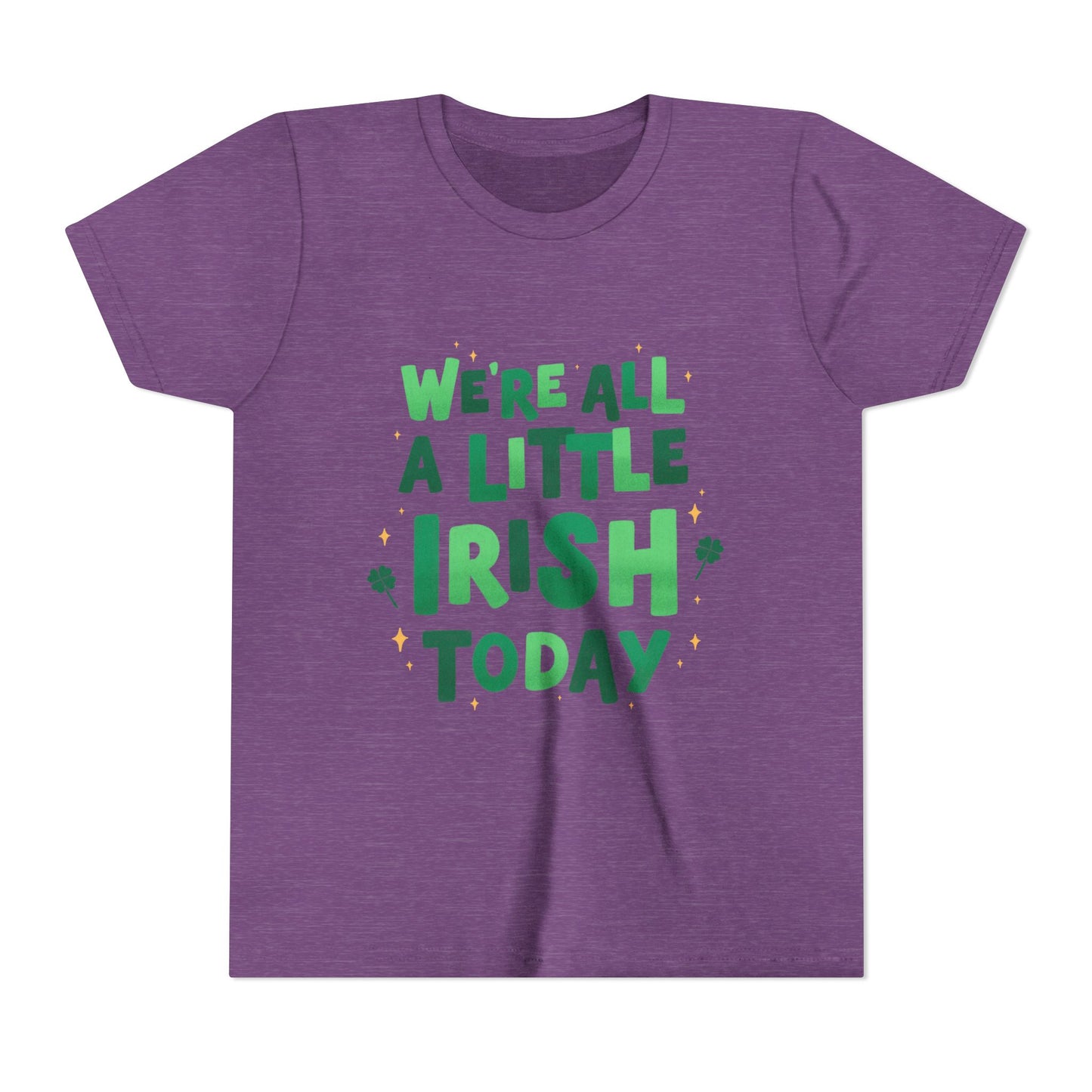 We are All A Little Irish Today Youth Tee | St. Patricks Day Shamrock Shirt