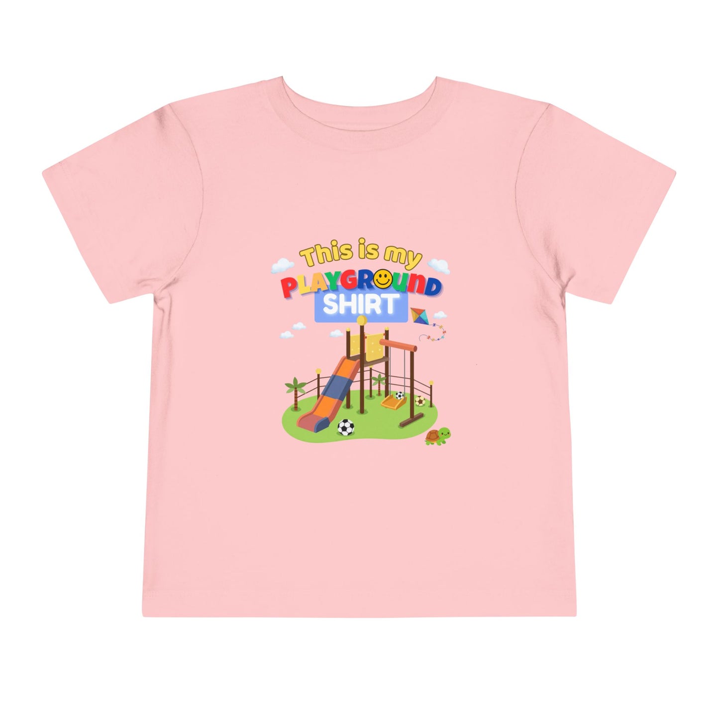 Playground Illustration Toddler Tee | Kids Slide Park Shirt