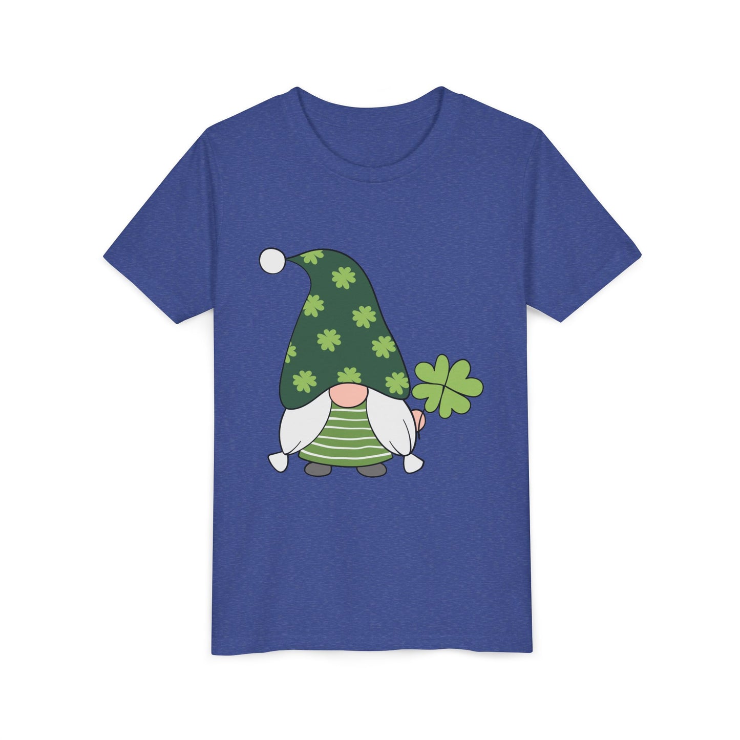 Shamrock Gnome Youth Tee | St. Patrick's Day Clover Kids Shirt