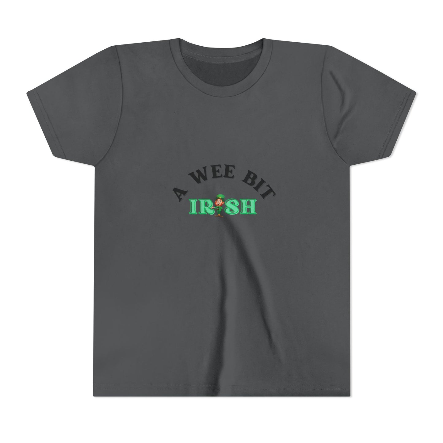 A Wee Bit Irish Youth Tee | St. Patrick's Day Shamrock Kids Shirt