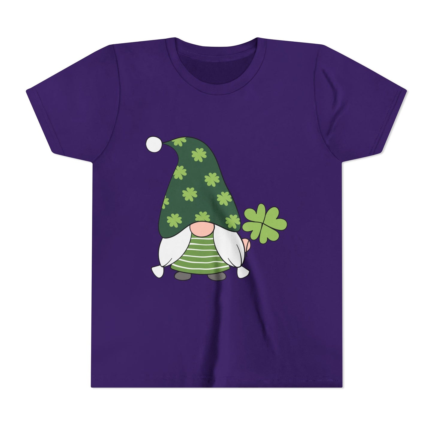 Shamrock Gnome Youth Tee | St. Patrick's Day Clover Kids Shirt