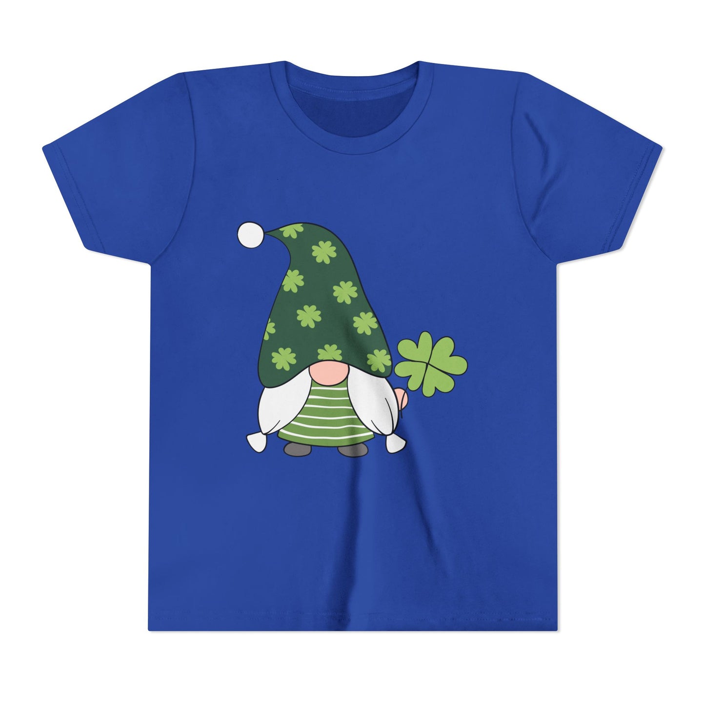 Shamrock Gnome Youth Tee | St. Patrick's Day Clover Kids Shirt