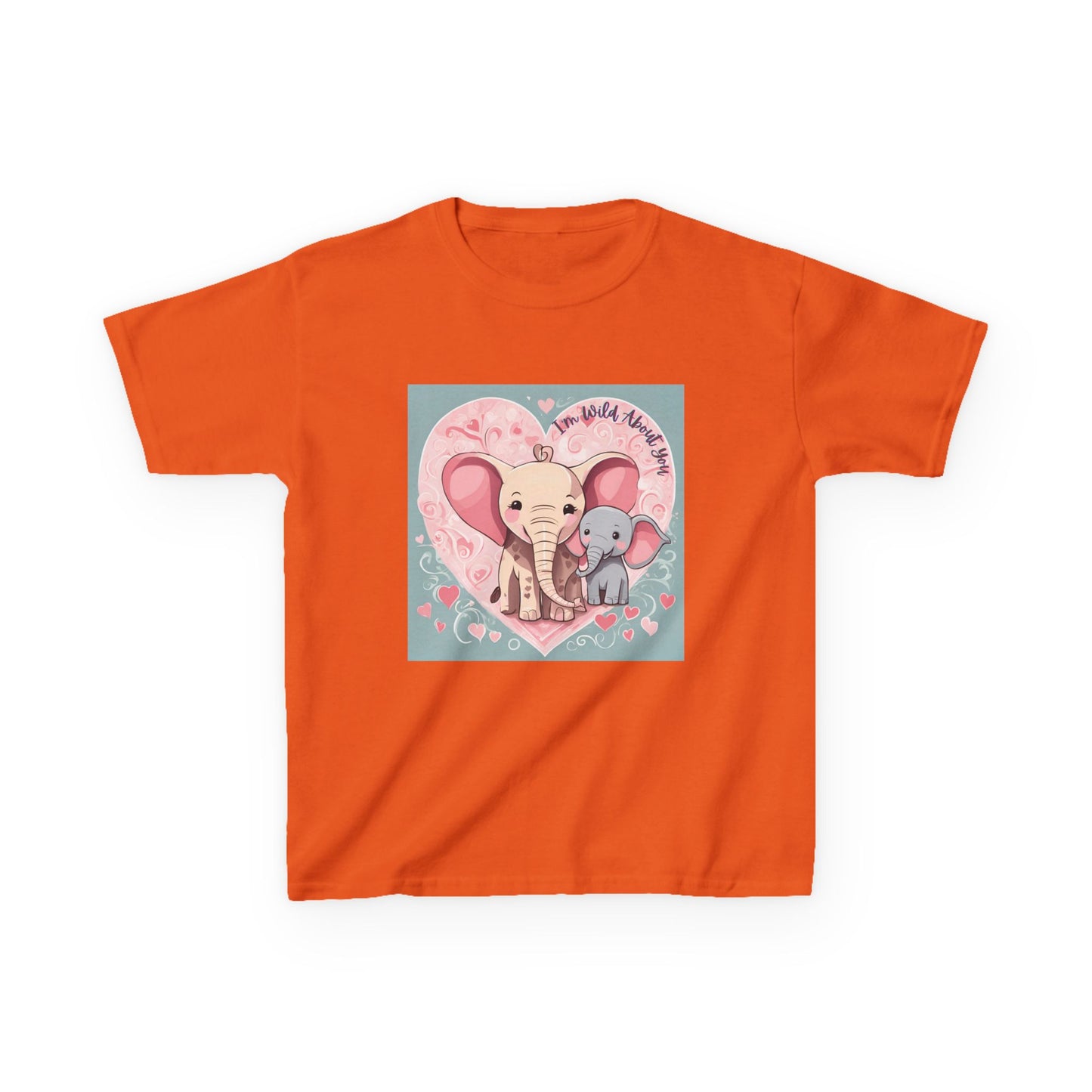 I'm Wild About You - Elephant Duo Valentine's Kids Tee