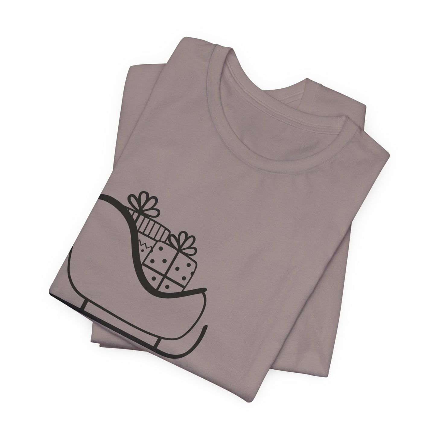 Sleigh All Day Holiday Shirt - Unisex Jersey Short Sleeve Tee - Holiday Gift - Funny Sleigh T-Shirt - Winter Snowflake Tee