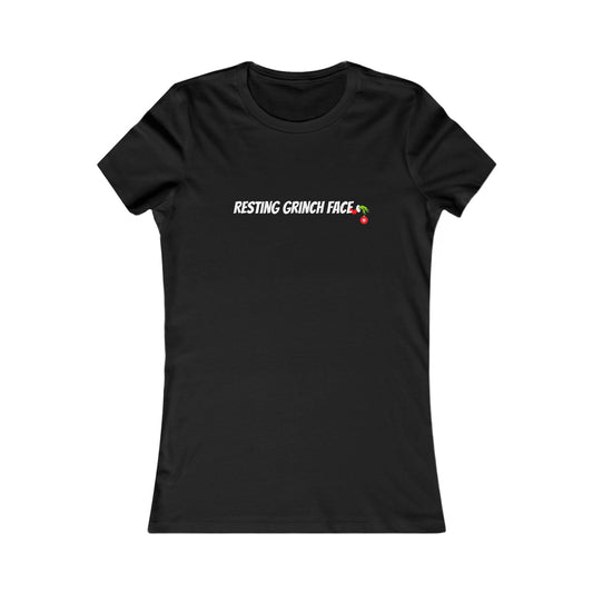 Resting Grinch Face Christmas Shirt (WF) - Funny Holiday Tee with Ornament and Grinch Hand Design