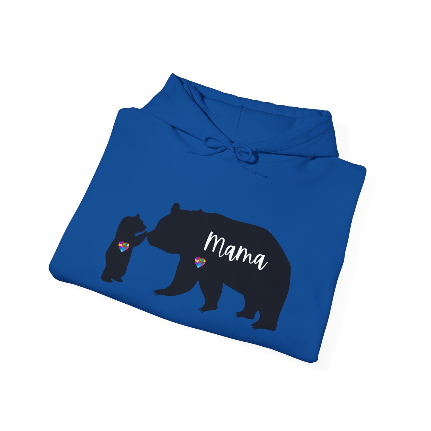 Autism Mama Bear & Baby Bear Hoodie, Unisex Sweatshirt for Moms, Cute Mama Bear Gift