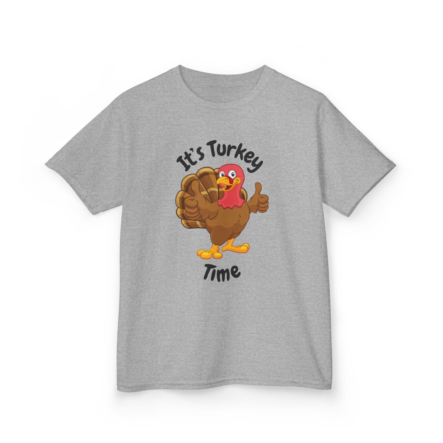 It's Turkey Time Kid Tee - Fun Thanksgiving Shirt for Boys and Girls