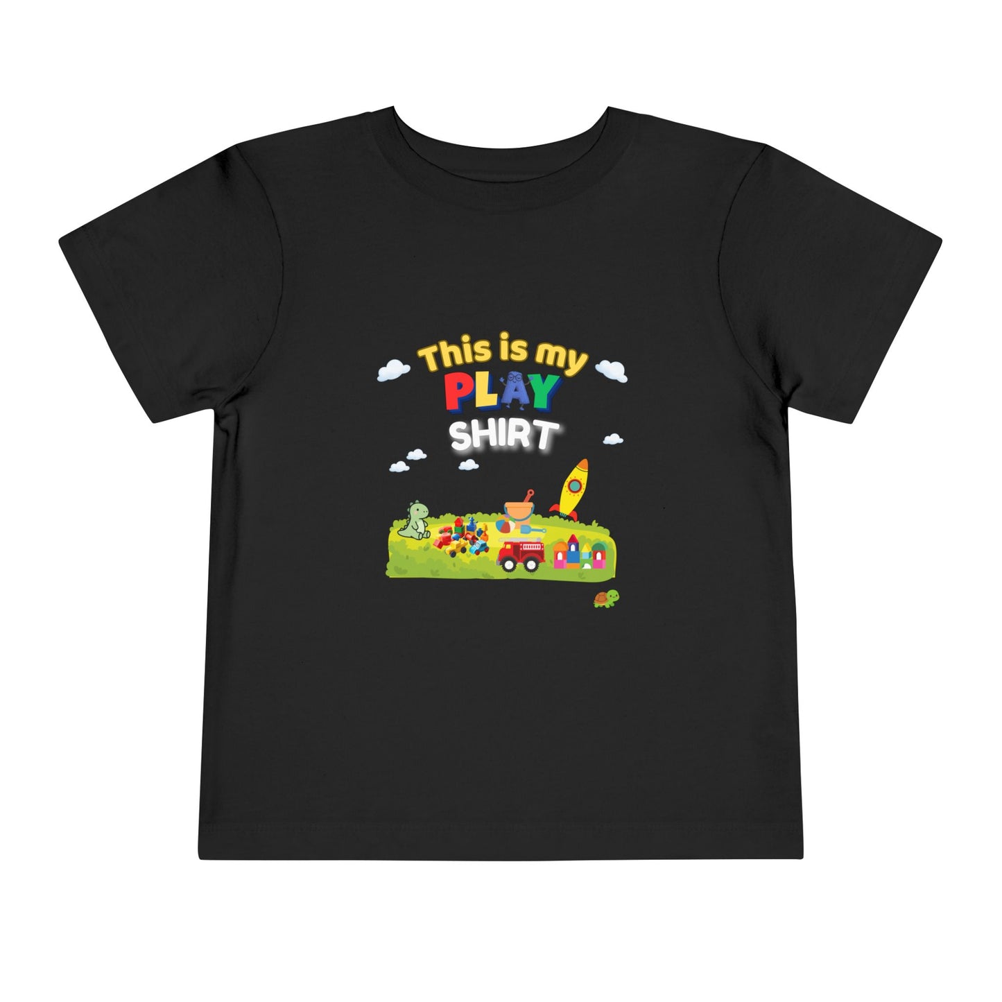 This Is My Play Shirt Toddler Tee | Toy Train, Blocks, Rocket
