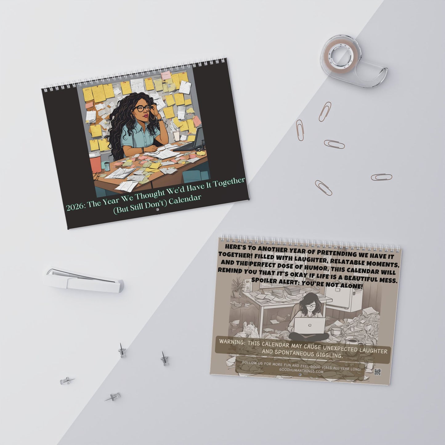 2026 Funny Wall Calendar | Relatable Chaos Planner | Messy Life Mom Humor | Gift for Women | Laughter + Stress Relief Calendar