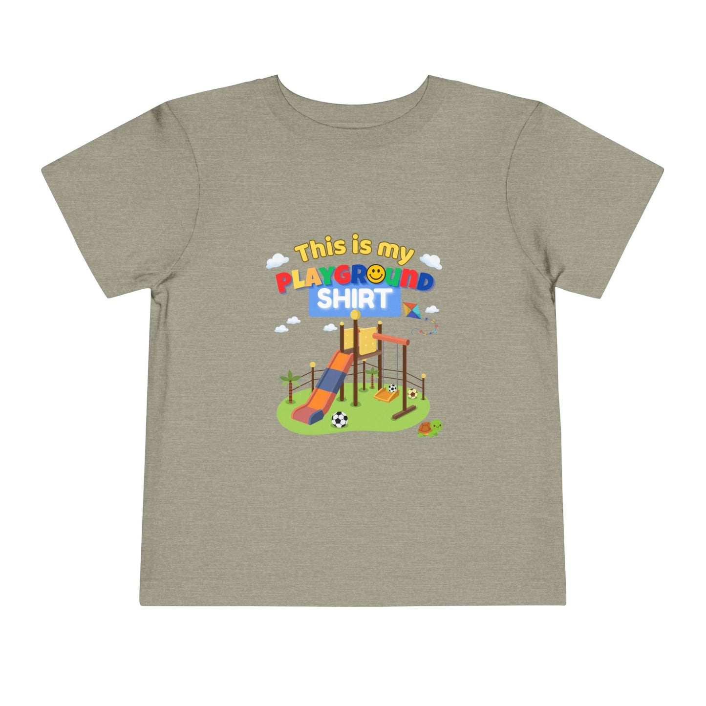 Playground Illustration Toddler Tee | Kids Slide Park Shirt