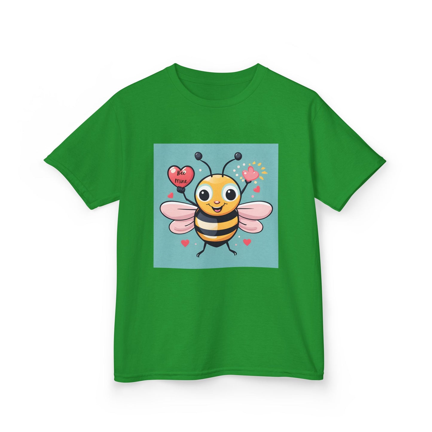 Bee Mine - Heart LIfting Bumble Bee Valentine's Kids Tee