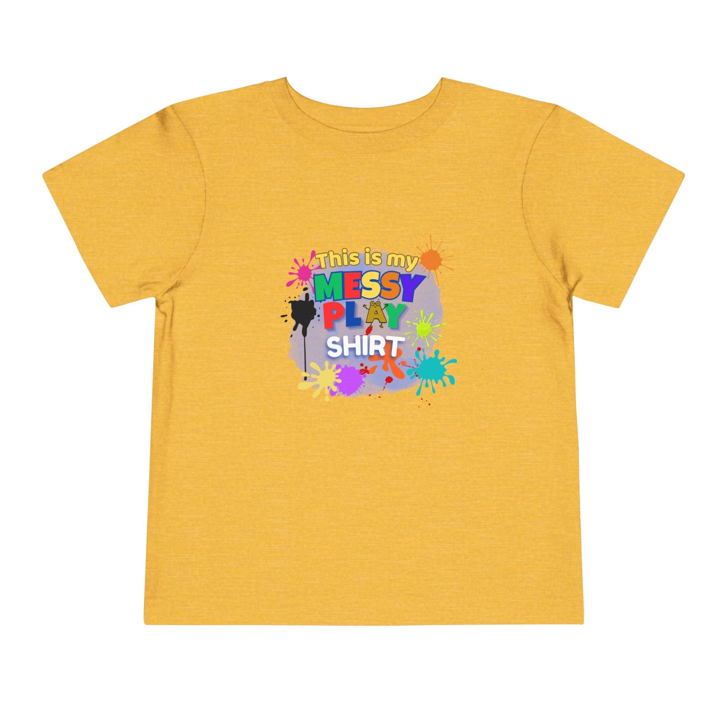 Messy Play Paint Splatter Toddler Tee | "This is my messy play shirt"