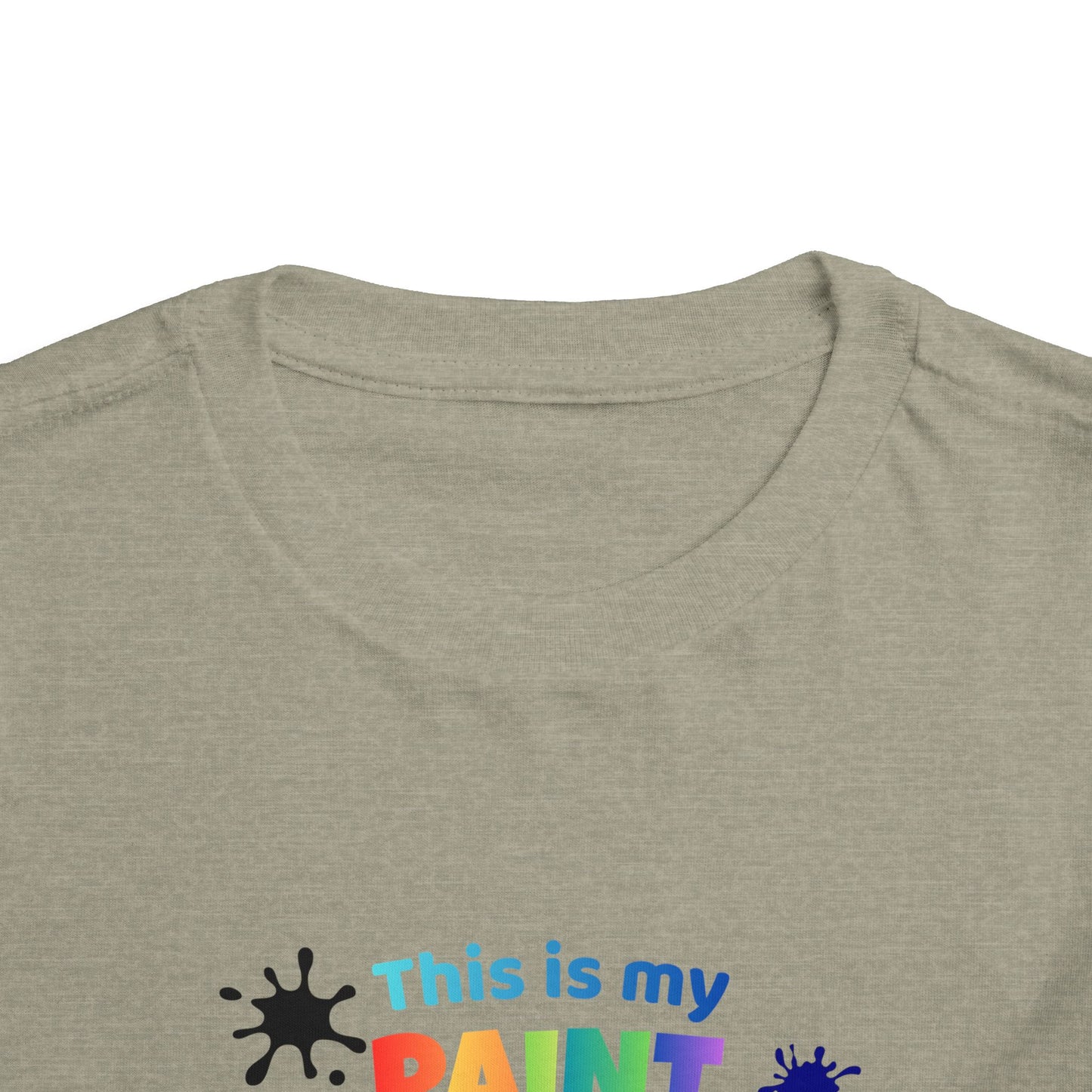 This Is My Paint Shirt Toddler Tee | Colorful Paint Palette Drips, Art Splash Design